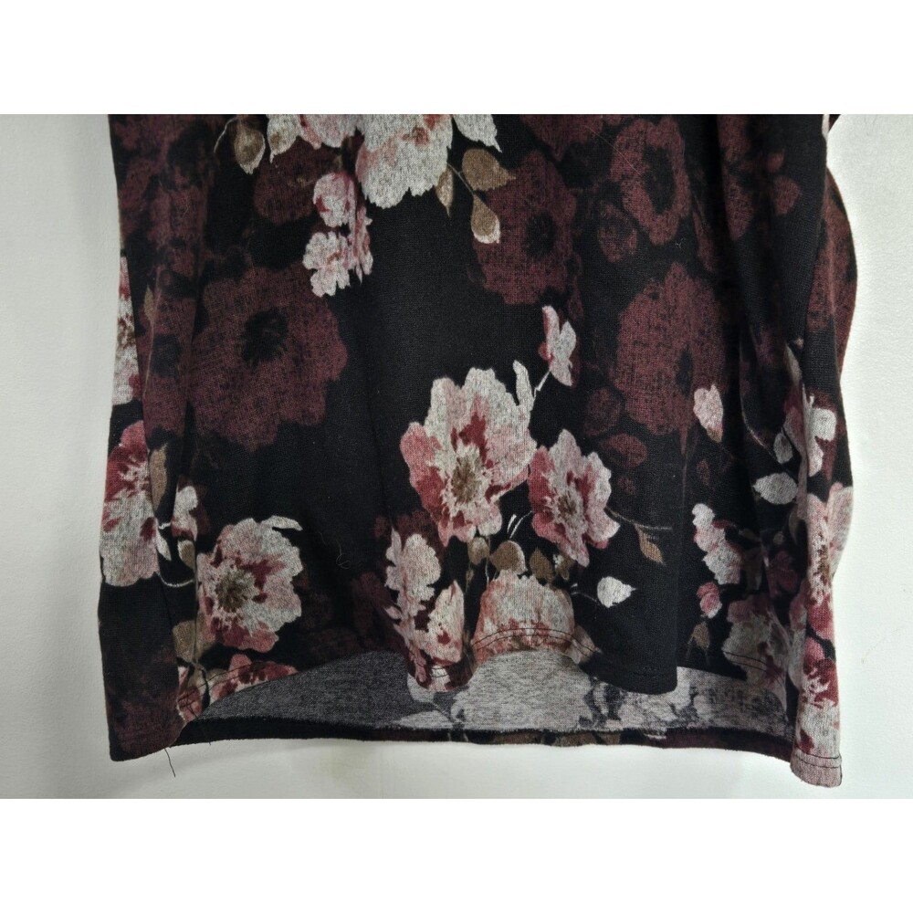 VTG C'est La Vie Tunic Womens L Blouse Paisley Dark Floral Boho Fairy Grunge Y2K - Picture 3 of 7